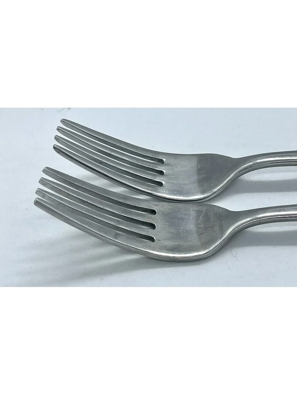 (2) Oneida RISOTTO 18/10 Stainless Frosted Handle Salad Fork Lot ~ 6 3/4